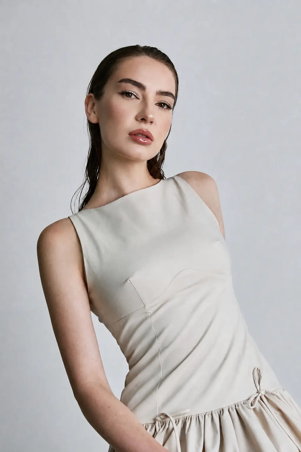 Martyna Jablonski in an editorial beauty campaign